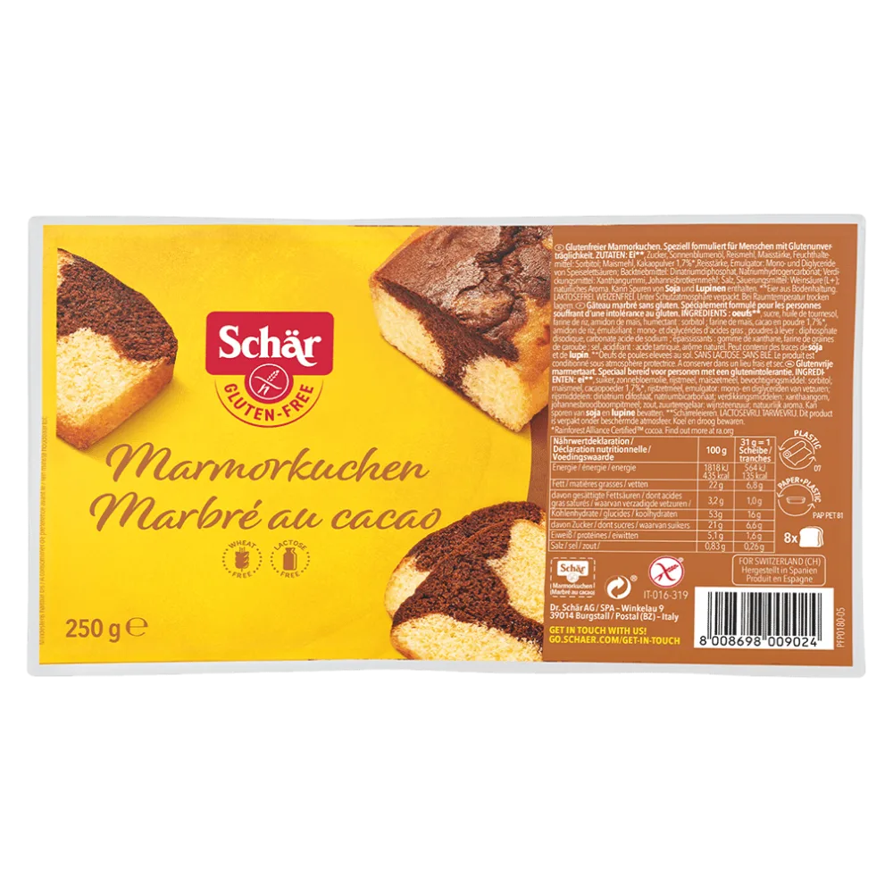 Schär Marmorkuchen, glutenfrei (250g)