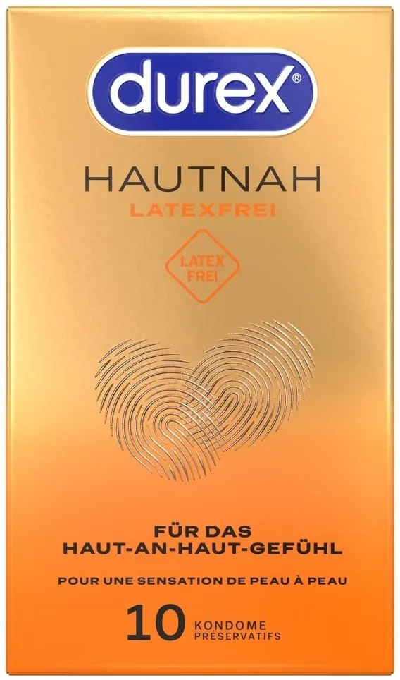 Durex Hautnah Latexfrei für das Haut-an-Haut-Gefühl 10 Stk, 10 Stück - Amorana