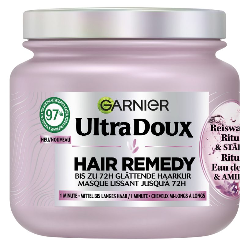 GARNIER Ultra DOUX 1-Minute Haarkur Reiswasser Ritual & Stärke (340ml)