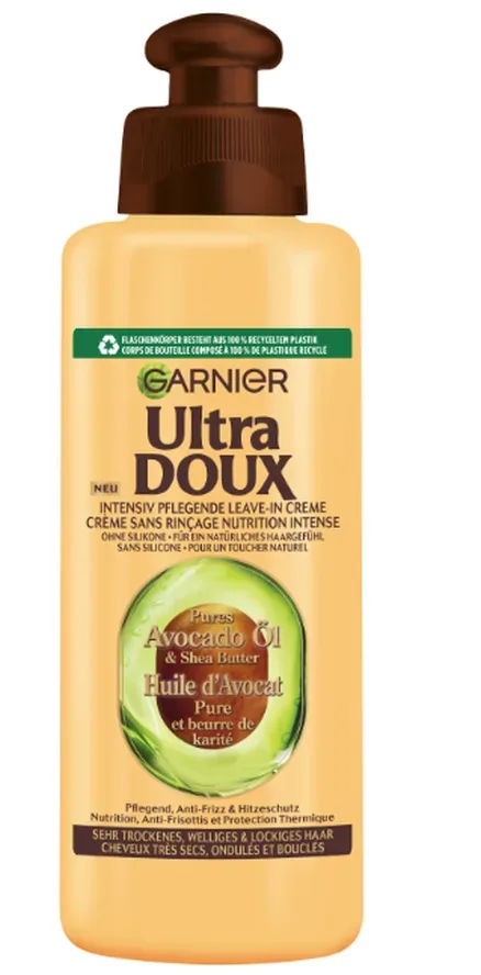 Garnier Ultra Doux Intensiv Pflegende Leave-In Creme Pures Avocado-Öl & Shea Butter, 200ml