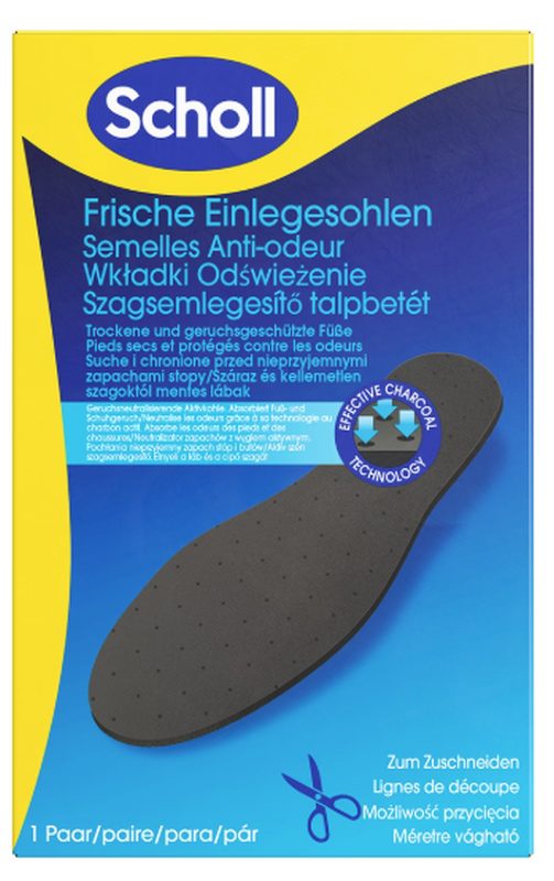 Scholl - Frisch im praktischen Falt-Format, Odour Buster Einlegesohlen, 1 Paar