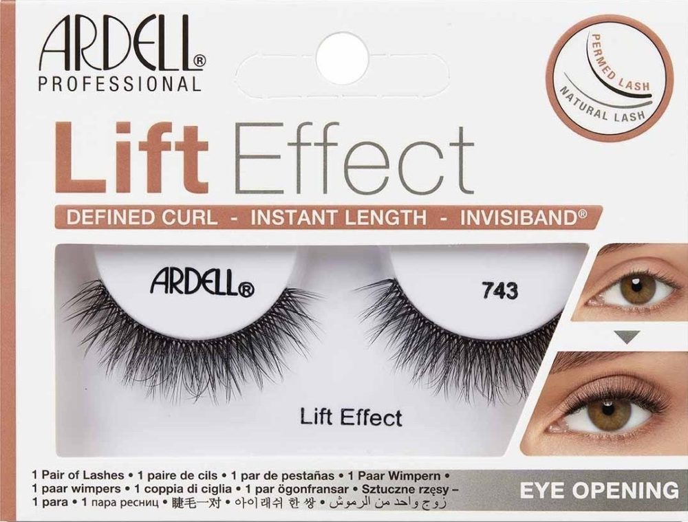 Ardell - Lift Effect 743, Künstliche Wimpern, Nail Addict, Set, Black