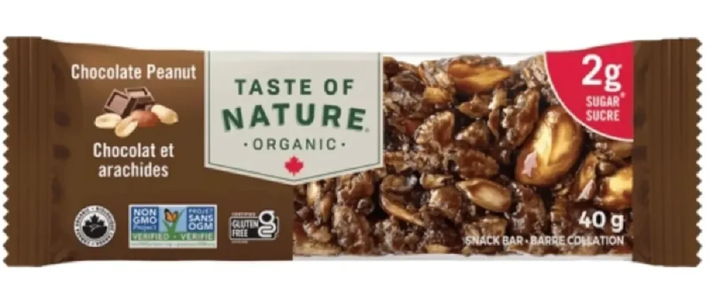 TASTE OF NATURE Low Sugar Choco Peanut Bio (40g)