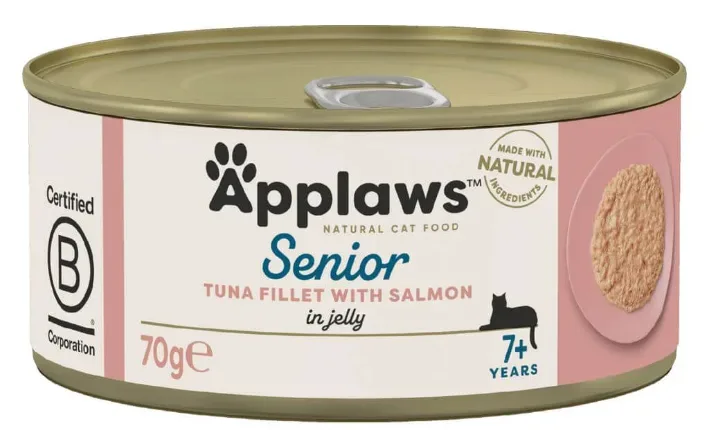 Applaws Senior Thunfisch mit Lachs, Nassfutter für Katzen (70g)