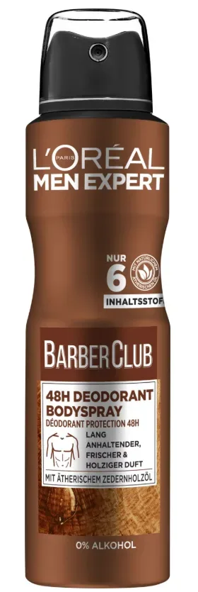 L´OrÉal Men Expert Barber Club 48H Anti-Transpirant mit holzigem Duft Deodorants 150 ml Herren