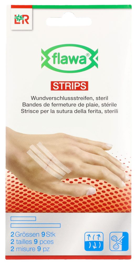 FLAWA Strips Wundverschlussstreifen, 2 Grössen (9 Stk)