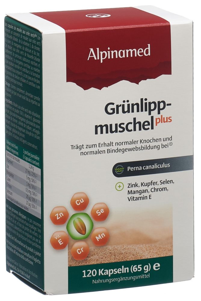 ALPINAMED Gr&uuml;nlippmuschel Plus Kaps 120 Stk