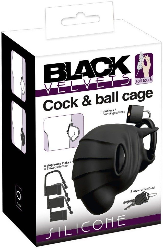 Black Velvets Cock & Ball Cage (1 Stk)