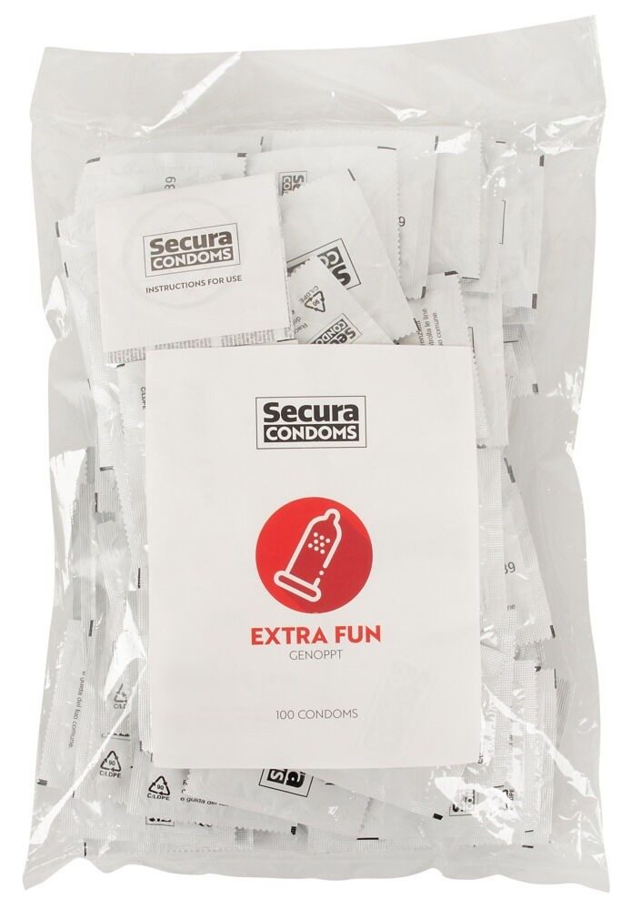 Secura Extra Fun Kondome, genoppt (100 Stk)