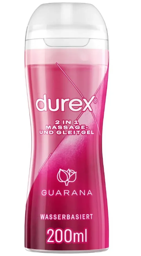 Durex Play 2 in 1 Wasserbasiertes Massage- und Gleitgel, Guarana - Amorana