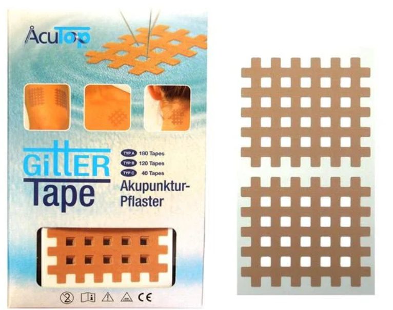 AcuTop Gitter Tape Typ C beige, 5.2cm x 4.4cm (40 Stk)