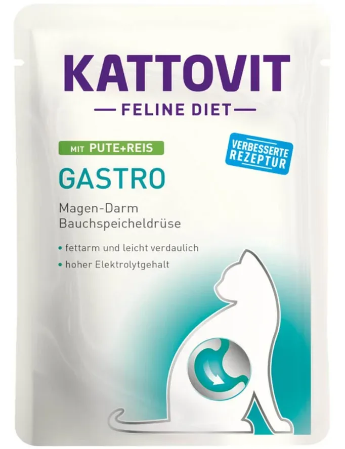 Kattovit Gastro mit Pute und Reis für Katzen (85g)