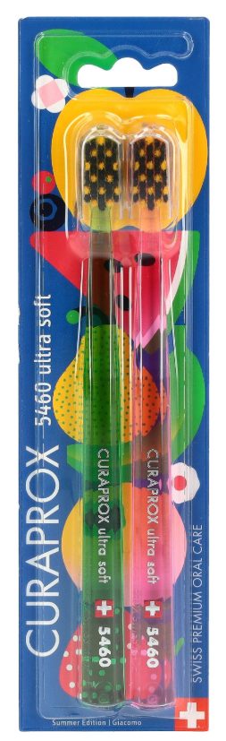 CURAPROX - Zahnbürste CS 5460 Power Smile Edition,  Duo Special 2 Stück