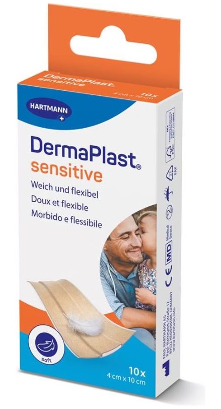 Dermaplast Sensitive Schnellverband 4 x 10 cm 10 Stück