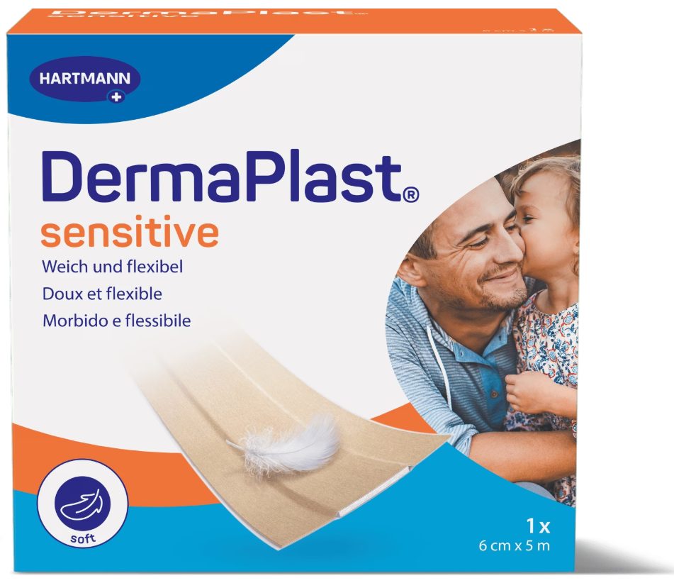 DermaPlast sensitive Schnellverband, 6cmx5m (1 Stk)