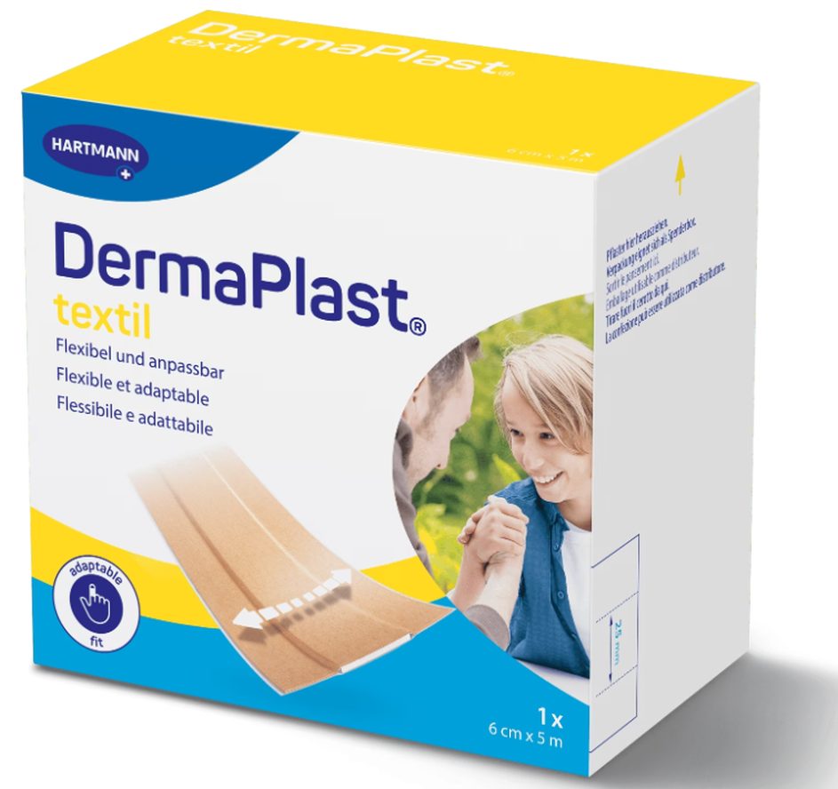 DermaPlast textil Schnellverband, 6cmx5m (1 Stk)