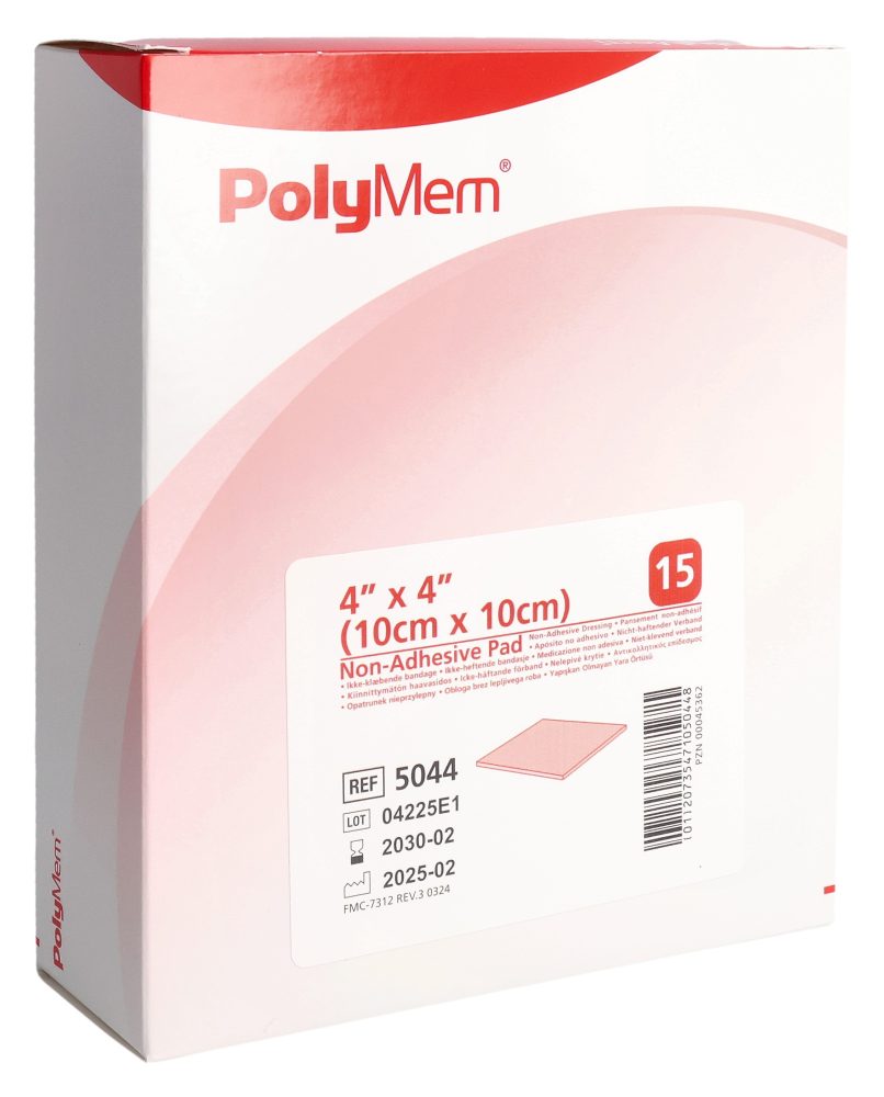 PolyMem nicht haftender Wundverband, 10x10cm (15 Stk)