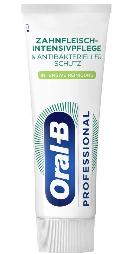 Oral-B - Zahnfleisch-Intensivpflege & Antibakterieller Schutz Zahncreme, Professional Zahnfleisch-Intensivpflege & Antibakterieller Schutz Intensive Rein, 75 ml
