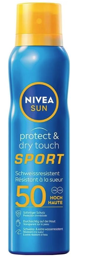 NIVEA SUN - Protect & Dry Touch Sport Sprühnebel LSF 50, 200 ml