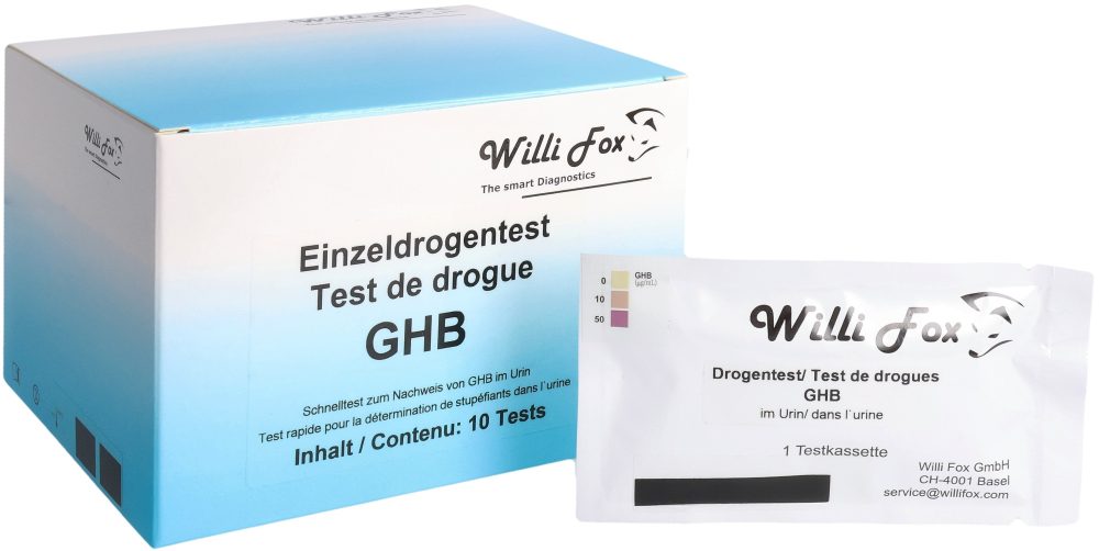Willi Fox Forensischer Drogentest GHB Urin (10 Stk)