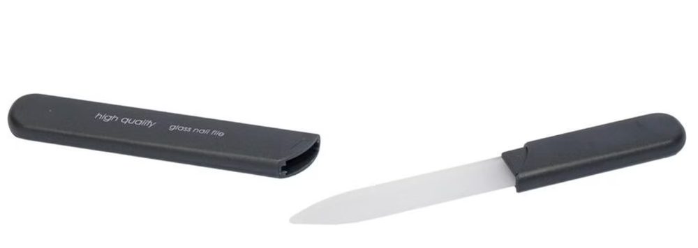 HERBA Glasnagelfeile 13cm Grafit, mit Schutzkappe (1 Stk)