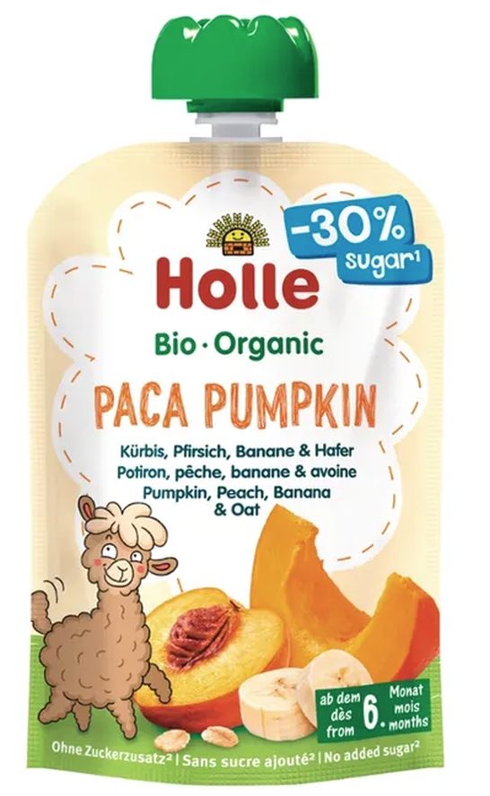 Holle Paca Pumpkin mit Kürbis, Pfirsich, Banane und Hafer (100g)