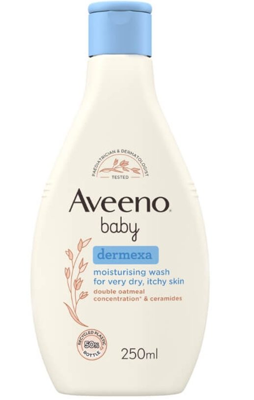 Aveeno Baby Dermexa Emollient, feuchtigkeitsspendendes Badegel (250ml)