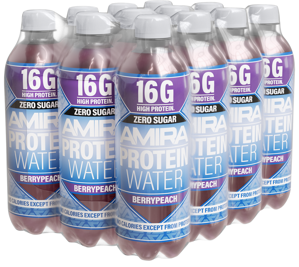 AMIRA Proteinwasser Berrypeach (12x500ml)