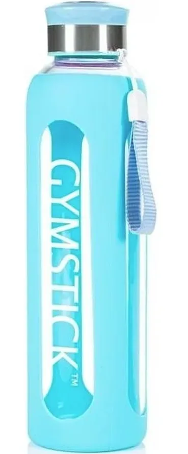 Gymstick Trinkflasche Glas, 600ml, türkis (1 Stk)