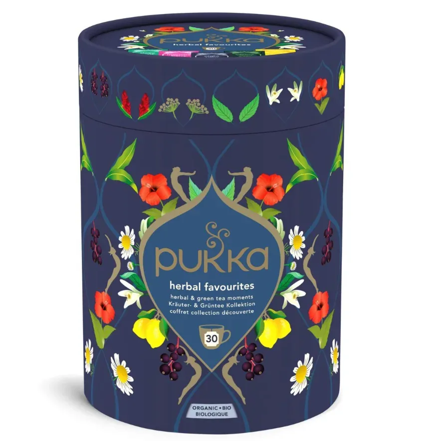 Pukka Lieblings-Kräutertee Bio Geschenkdose (30 Beutel)