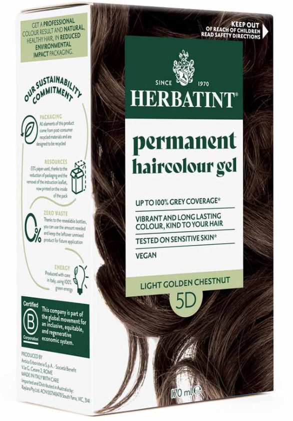 HERBATINT Haarfärbegel 5D Hellgoldene Kastanie (170ml)