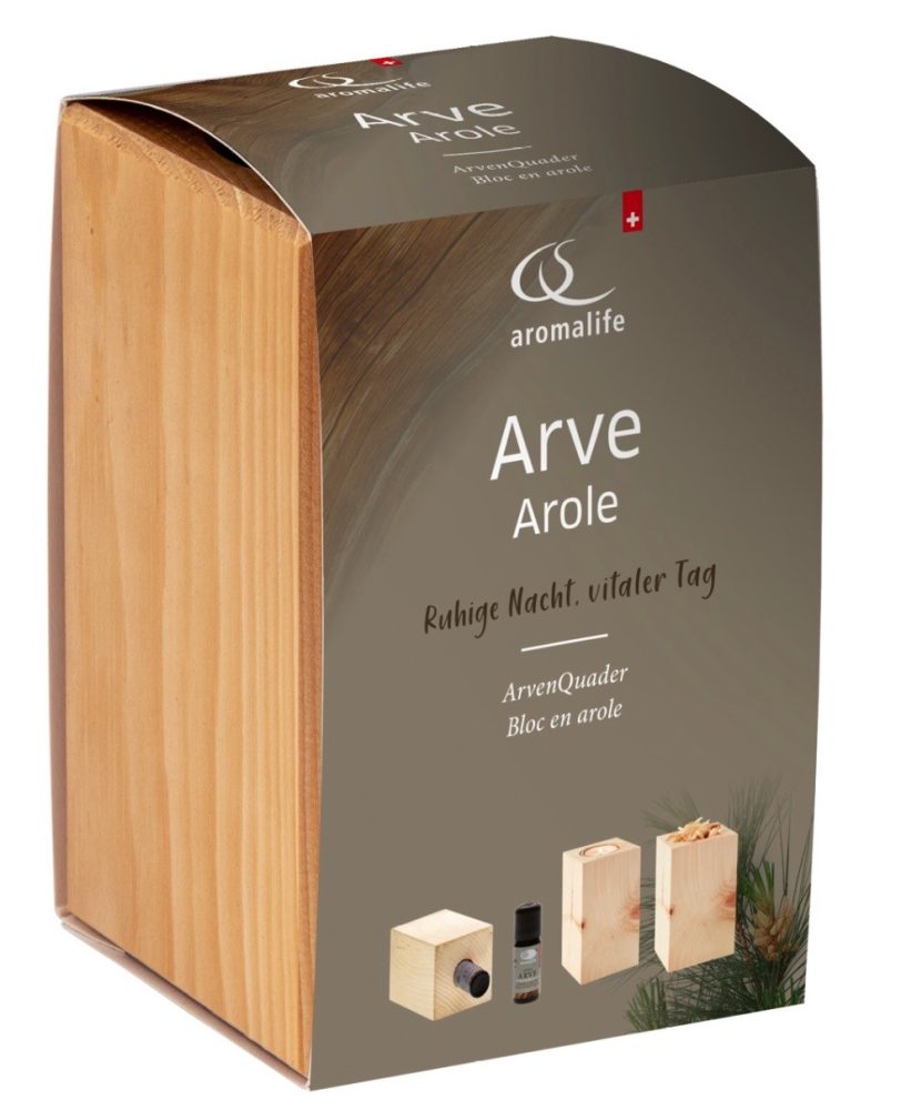 Aromalife ARVE ArvenQuader mit ätherischem Öl (1 Stk)