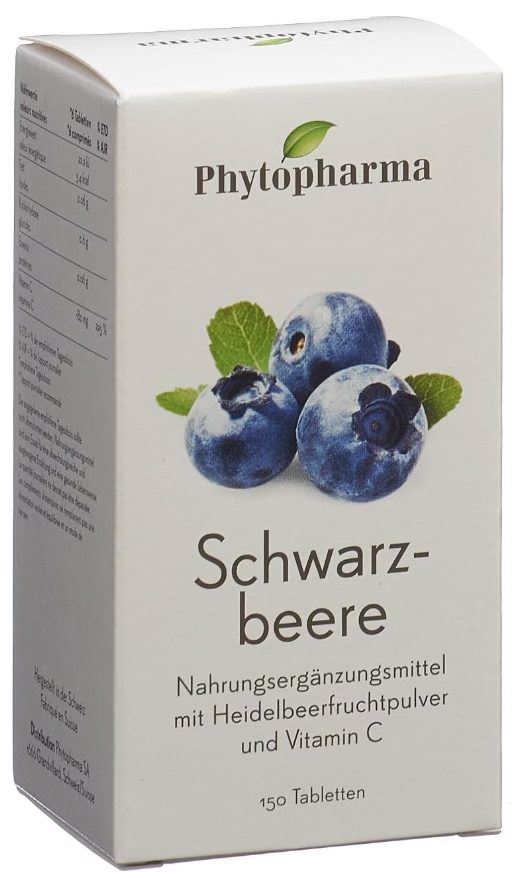 Phytopharma Schwarzbeere Tabletten 150 Stück