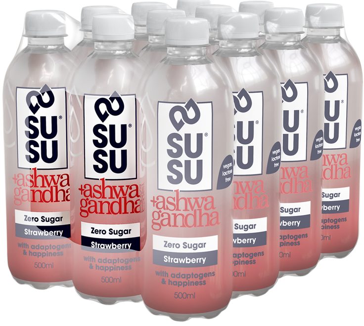 SUSU Ashwagandha Erdbeere Zero (12x500ml)