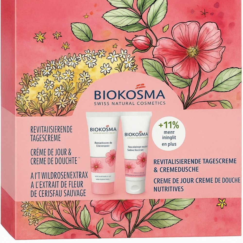 BIOKOSMA Geschenkset Wildrose & Holunderblüte (2-teilig)