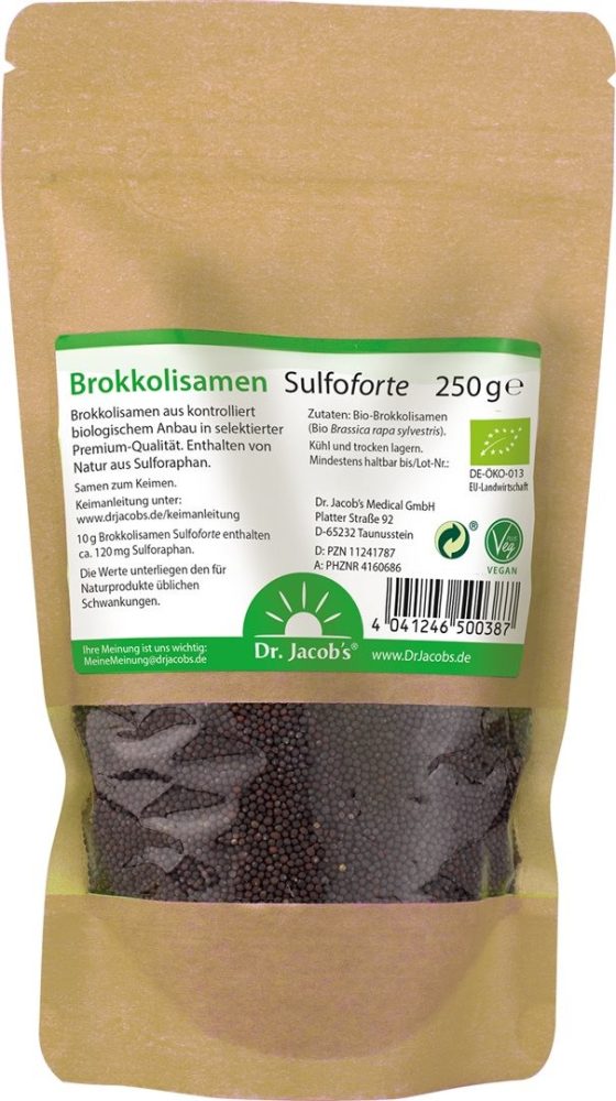 Dr. Jacob's Brokkolisamen Sulfoforte Bio (250g)