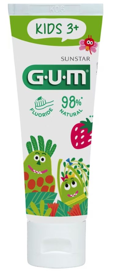 SUNSTAR GUM Kids Zahngel Erdbeergeschmack (50ml)