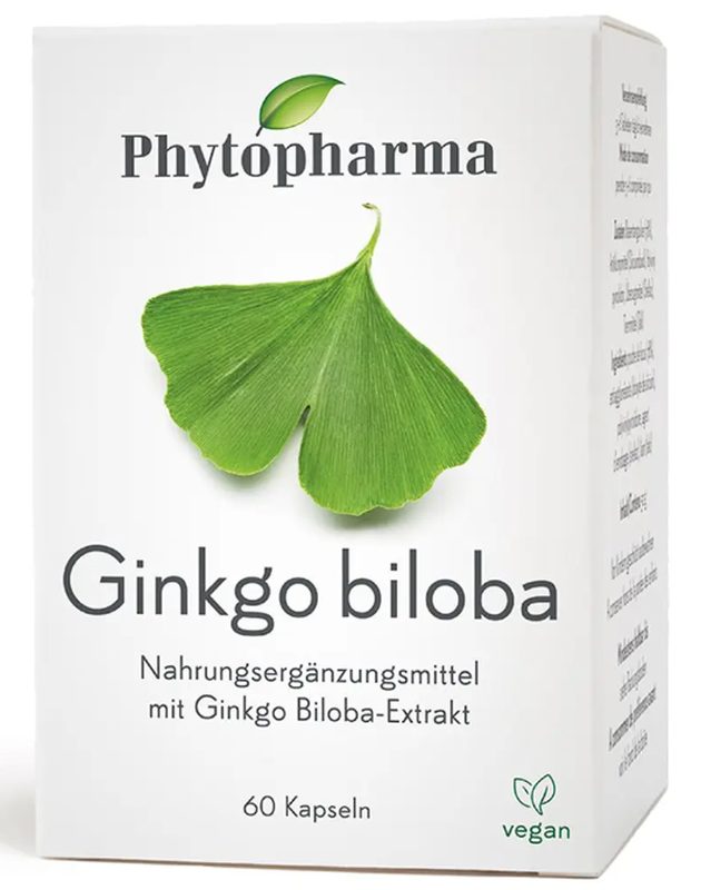 Phytopharma Ginkgo biloba Kapseln (60 Stk)