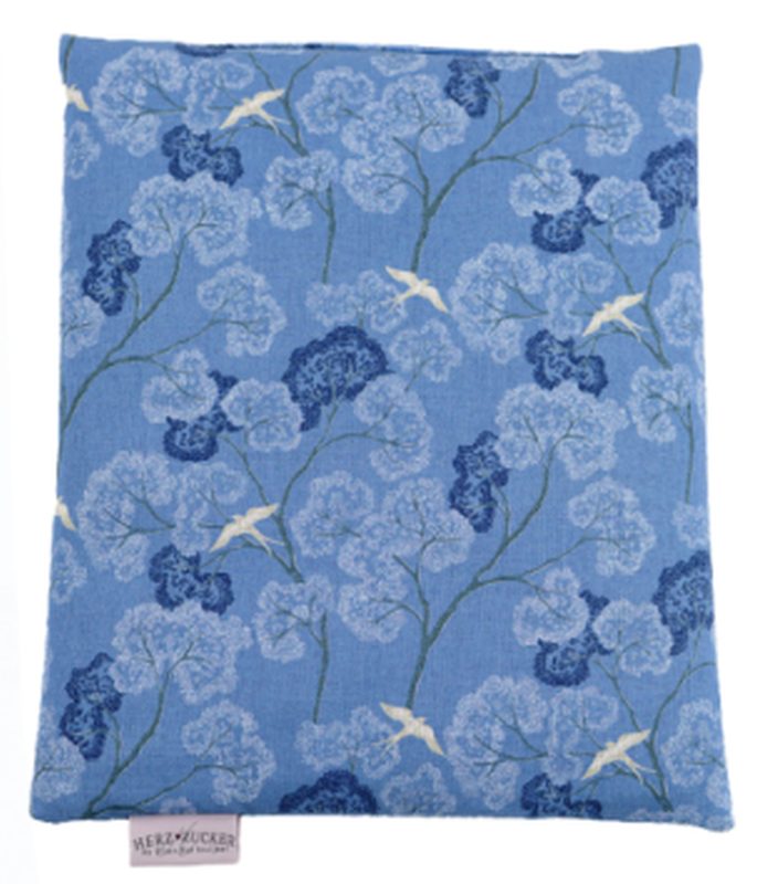 HERZZUCKER Raps-Wärmekissen, 26x21cm, Schwalben blau (1 Stk)
