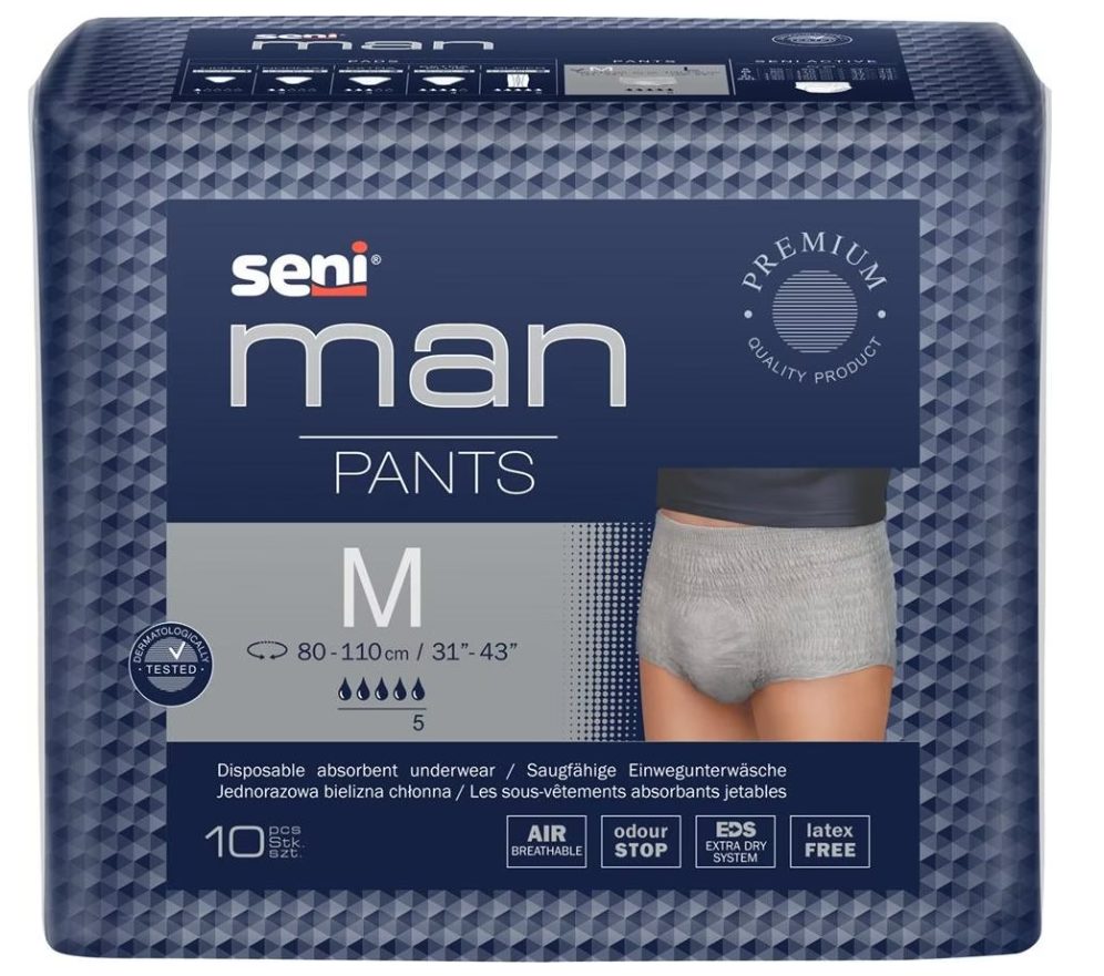 Seni Man Pants, Grösse M, Hüftumfang 80-110cm (10 Stk)