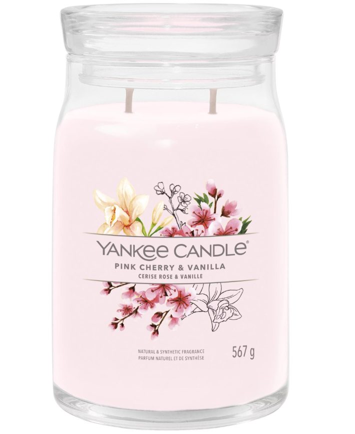 Yankee Candle Signature - Duftkerze im Glas, 567G, Hellrosa