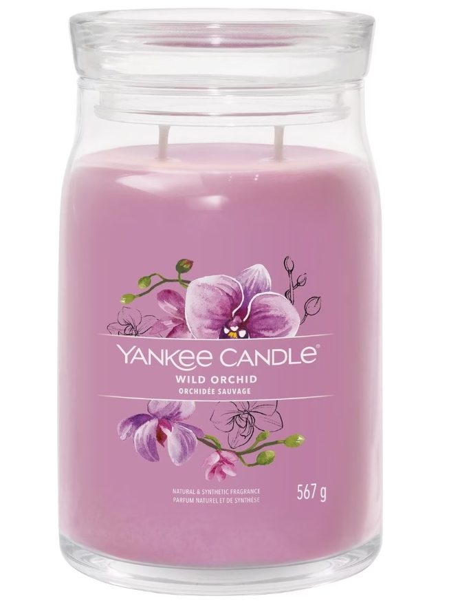 Yankee Candle Signature - Duftkerze im Glas, 567G, Orchidee