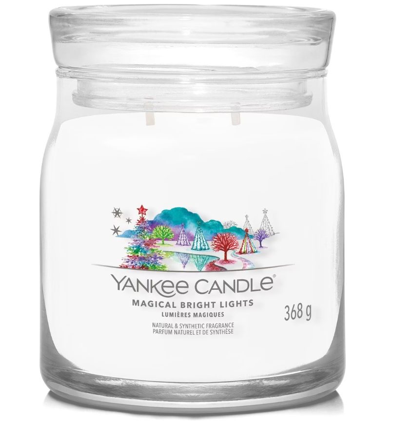 Yankee Candle Signature - Duftkerze im Glas Weihnachten, 368 g, Weiss