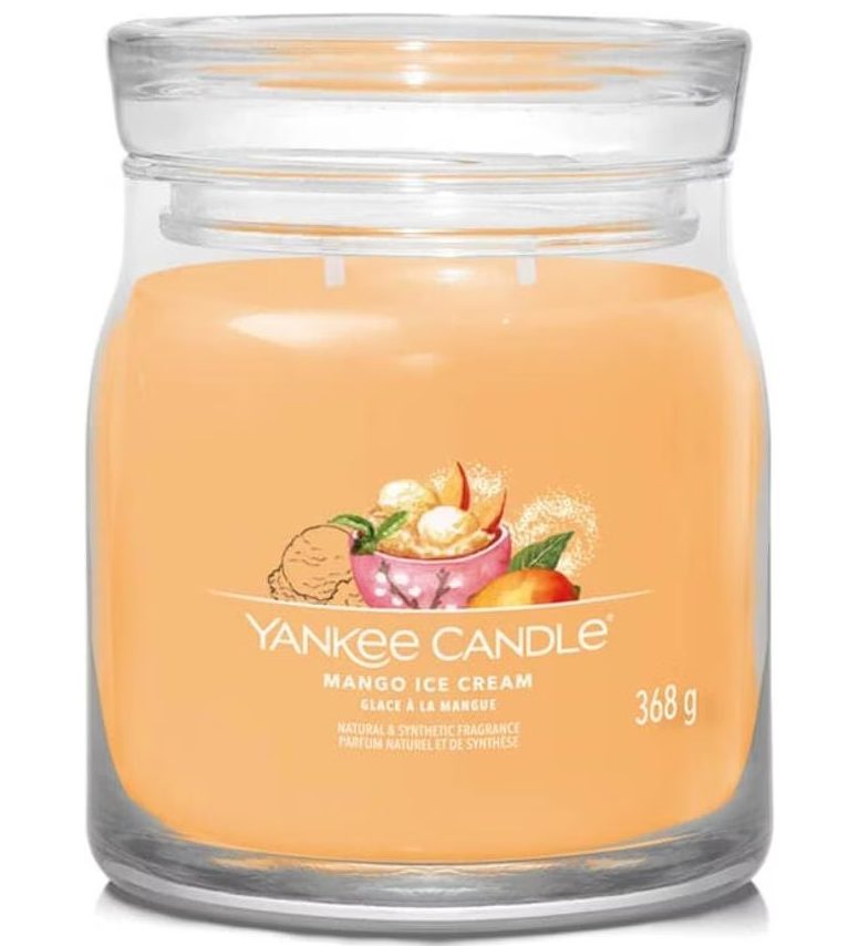 Yankee Candle Signature - Duftkerze im Glas, 368 g, Pfirsich