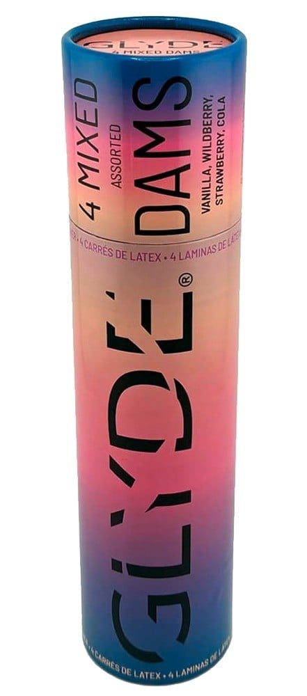 Glyde - Oral Lecktuch Mix, 4 Stück