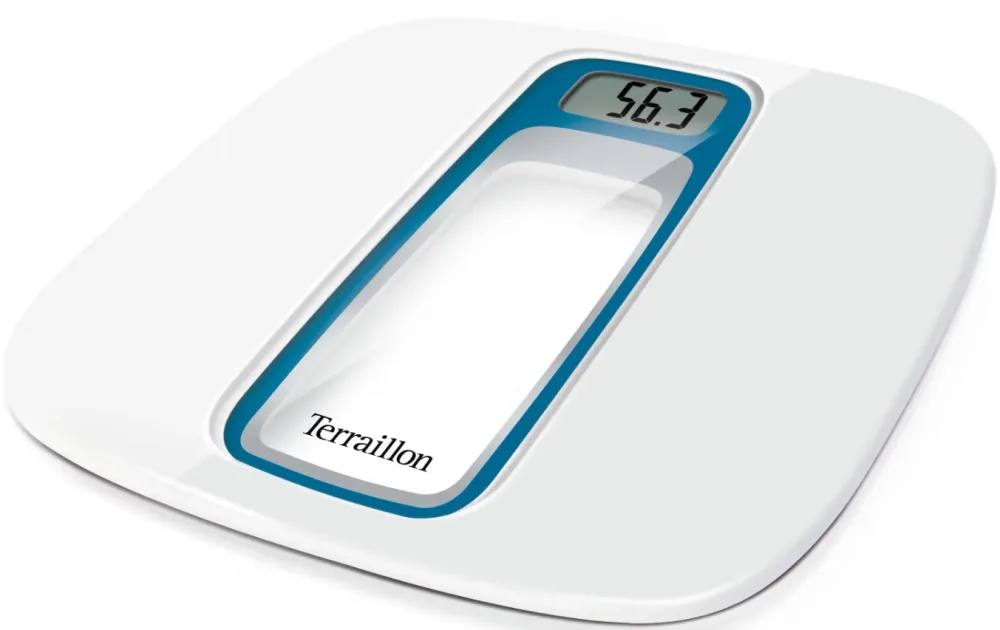 Terraillon Window Blue Silver Personenwaage – Personenwaage/Körperwaage – weiss / blau