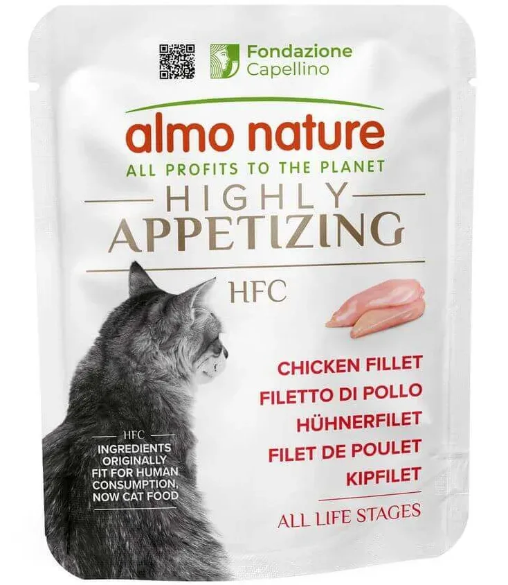 Almo Nature HFC Highly Appetizing Hühnerfilet, Nassfutter für Katzen (50g)