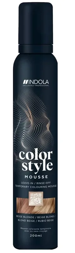 Indola Color Style Mousse Beige Blond 200 ml