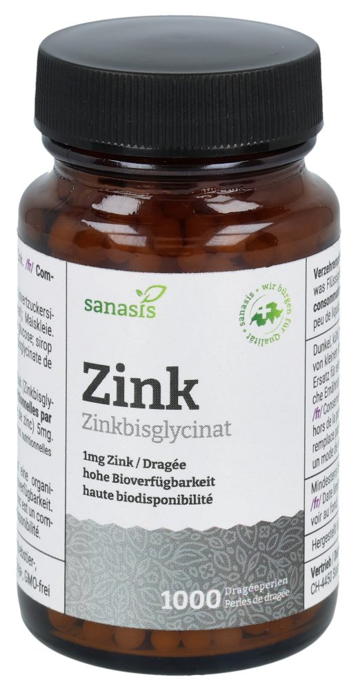sanasis Zink Dragéeperlen (1000 Stk)