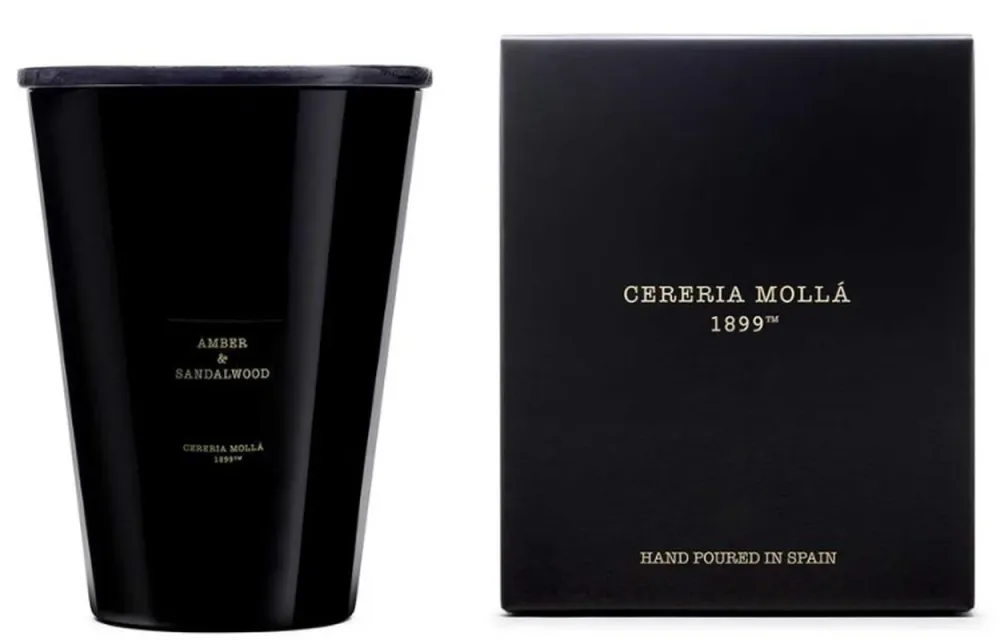 Cereria Mollá Premium Candle XXL Amber & Sandalwood 4-Docht-Duftkerze (3.5kg)